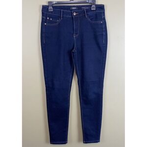 Curve Appeal Women's Essential Skinny Jeans, Size 8/29, Blue, Mid-Rise
